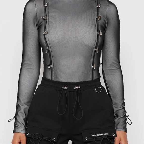Black manieredevoir bodysuit - Picture 1 of 1